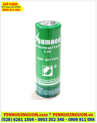 Sunmoon ER17505; Pin nuôi nguồn PLC Sunmoon ER17505 ER17505 LI/SOCl₂ BOBBIN 3.6v 3600mAh